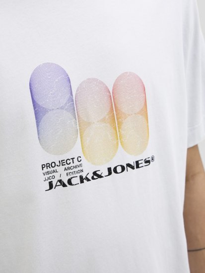 Jack & Jones Calma Crew Neck T-Shirt Gray Dawn - Majice Kratkih Rukava - Muške Majice Kratkih Rukava Veliki Brojevi 
