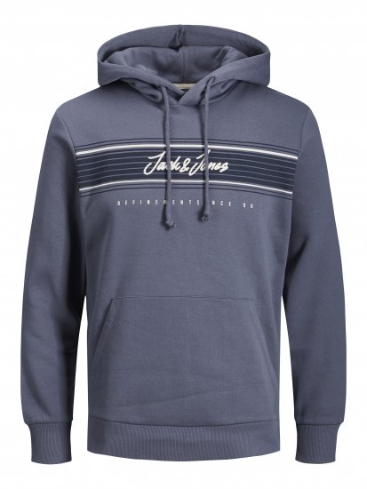 Jack & Jones JJLEO SWEAT Hoodie Gray - Puloveri & dukserice - Muške Puloveri & dukserice veliki brojevi