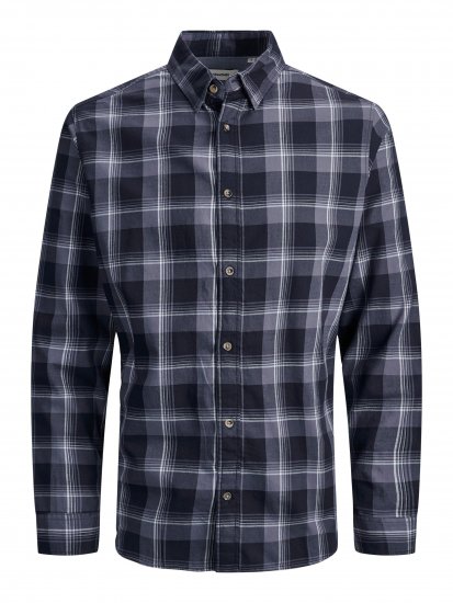 Jack & Jones JJPLAIN LOGAN Shirt Navy - Košulje - Muške Košulje Veliki Brojevi