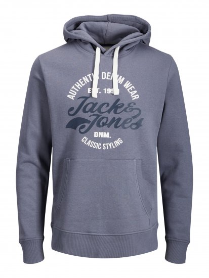 Jack & Jones JJBRAT SWEAT Hoodie Indigo - Puloveri & dukserice - Muške Puloveri & dukserice veliki brojevi