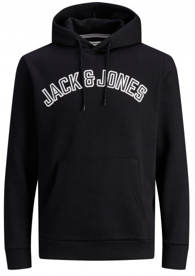 Jack & Jones JJCITY Hoodie Black - Puloveri & dukserice - Muške Puloveri & dukserice veliki brojevi