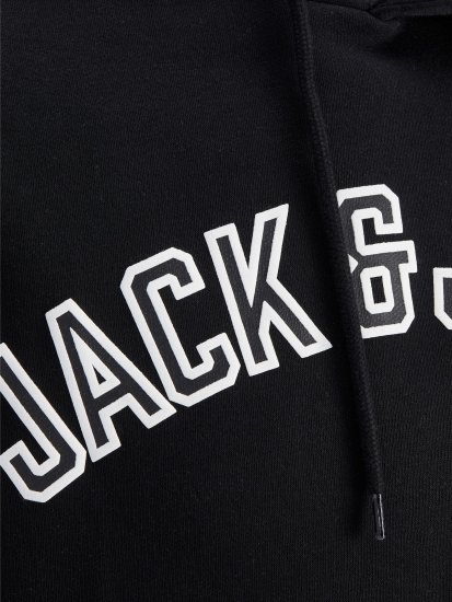 Jack & Jones JJCITY Hoodie Black - Puloveri & dukserice - Muške Puloveri & dukserice veliki brojevi