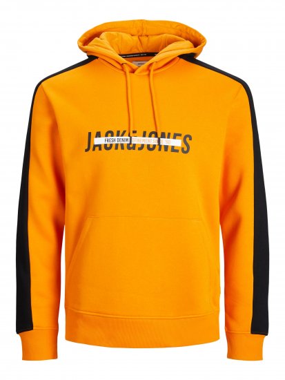 Jack & Jones JJCUT SWEAT Hoodie Orange - Puloveri & dukserice - Muške Puloveri & dukserice veliki brojevi