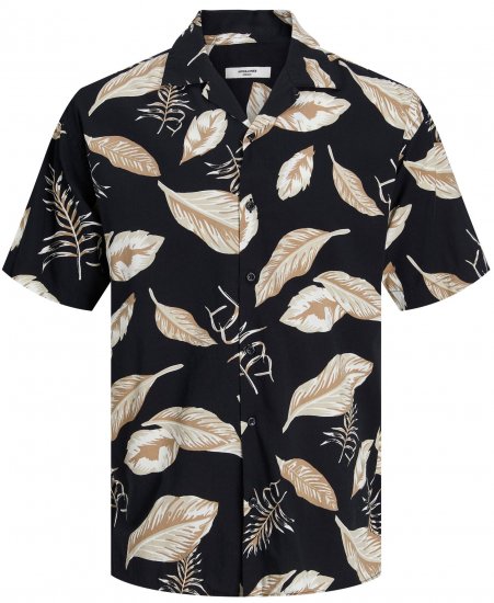 Jack & Jones JPRBLATROPIC Resort Shirt Black - Košulje - Muške Košulje Veliki Brojevi