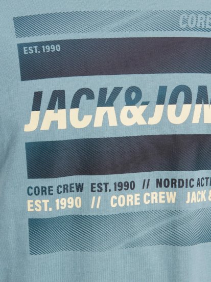 Jack & Jones JCOARC T-Shirt Light Blue - Majice Kratkih Rukava - Muške Majice Kratkih Rukava Veliki Brojevi 