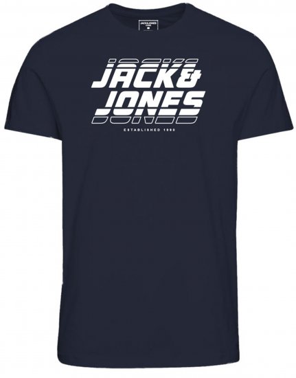 Jack & Jones JCOELLIOT T-Shirt Navy Blazer - Majice Kratkih Rukava - Muške Majice Kratkih Rukava Veliki Brojevi 