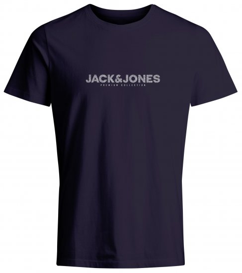 Jack & Jones JPRBLABOOSTER T-Shirt Navy - Majice Kratkih Rukava - Muške Majice Kratkih Rukava Veliki Brojevi 