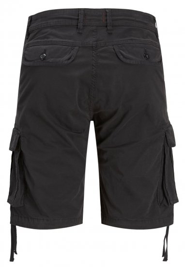 jack & Jones JPSTZEUS Cargo Shorts Black - Kratke hlače - Muške Kratke Hlače Veliki Brojevi 