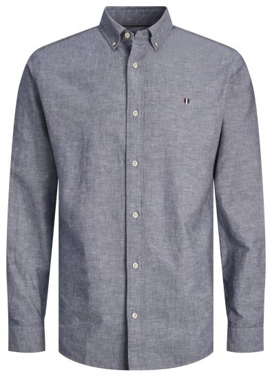 Jack & Jones JPRBLUSUMMER SHIELD LS Shirt Faded Denim - Košulje - Muške Košulje Veliki Brojevi