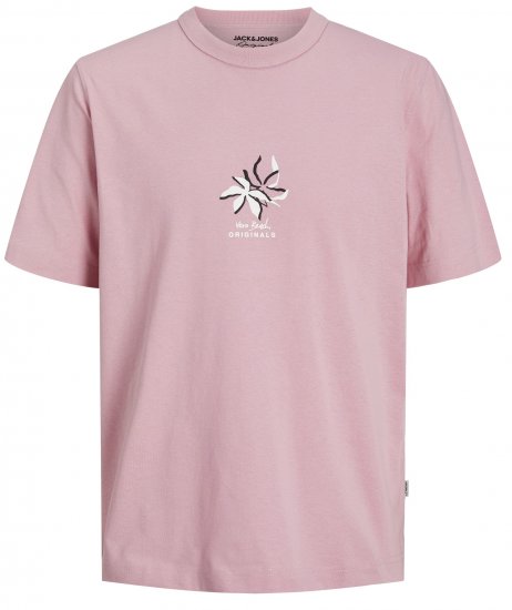 Jack & Jones JOREASTER ACTIVITY T-Shirt Pink Nectar - Majice Kratkih Rukava - Muške Majice Kratkih Rukava Veliki Brojevi 