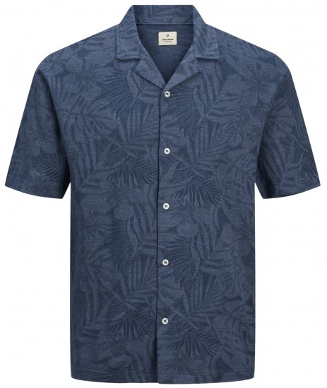 Jack & Jones JPRBLUNAEL SS Resort Polo Dark Denim - Polo majice - Muške Polo Majice Veliki Brojevi