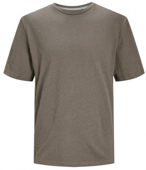 Jack & Jones JPRCC SOFT Linen Blend T-Shirt Falcon - Majice Kratkih Rukava - Muške Majice Kratkih Rukava Veliki Brojevi 