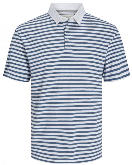 Jack & Jones JPRCC Soft Linen Blend Polo Bright White - Polo majice - Muške Polo Majice Veliki Brojevi