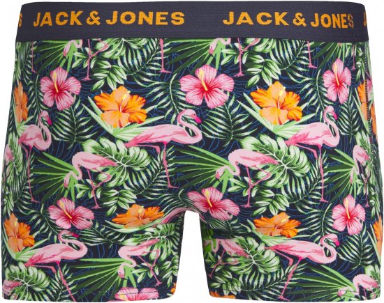 Jack & Jones JACPINK FLAMINGO TRUNKS 5 PACK Navy Blazer - Donje rublje & kupaće hlače - muške donje rublje veliki brojevi