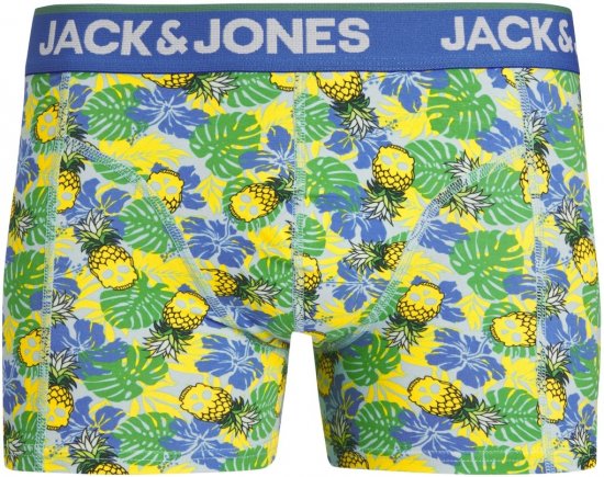 Jack & Jones JACPINEAPPLE SKULL TRUNKS 3 PACK Palace Blue - Bokserice - Muške Bokserice Veliki Brojevi