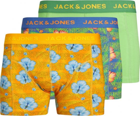Jack & Jones JACHAWAII TRUNKS 3 PACK Palace Blue - Donje rublje & kupaće hlače - muške donje rublje veliki brojevi