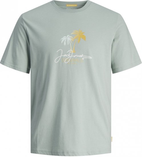 Jack & Jones JORCASEY T-Shirt Crew Neck Gray Mist - Majice Kratkih Rukava - Muške Majice Kratkih Rukava Veliki Brojevi 
