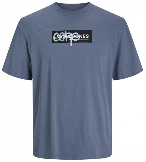 Jack & Jones JCOSUMMER PRINT T-Shirt Flint Stone - Majice Kratkih Rukava - Muške Majice Kratkih Rukava Veliki Brojevi 