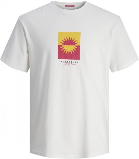 Jack & Jones JORMARBELLA BRANDING TEE SS Bright White - Majice Kratkih Rukava - Muške Majice Kratkih Rukava Veliki Brojevi 