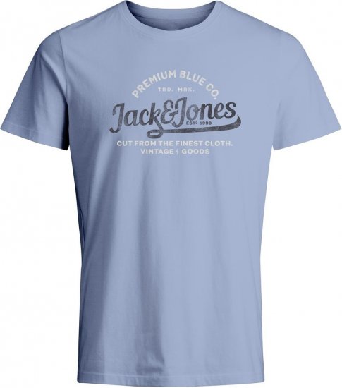 Jack & Jones JPRBLULOUIE SS TEE CREW NECK Cerulean - Majice Kratkih Rukava - Muške Majice Kratkih Rukava Veliki Brojevi 