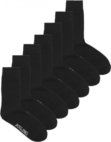 Jack & Jones RAFAEL Socks 7-Pack Black - Donje rublje & kupaće hlače - muške donje rublje veliki brojevi