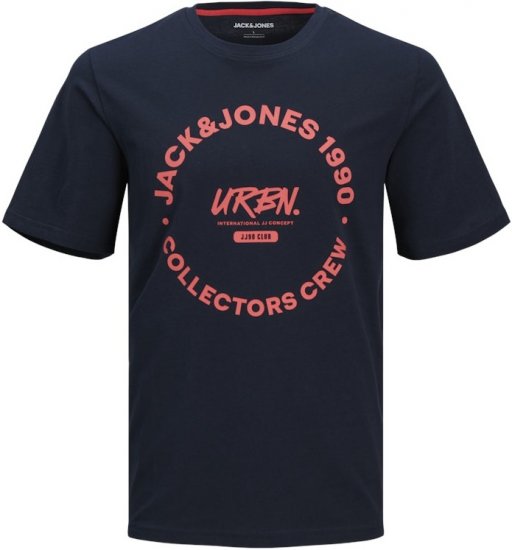 Jack & Jones Simon Crew Neck T-Shirt Blue - Majice Kratkih Rukava - Muške Majice Kratkih Rukava Veliki Brojevi 