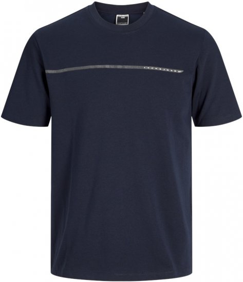 Jack & Jones FUSION Full Branding T-Shirt Sky Captain - Majice Kratkih Rukava - Muške Majice Kratkih Rukava Veliki Brojevi 