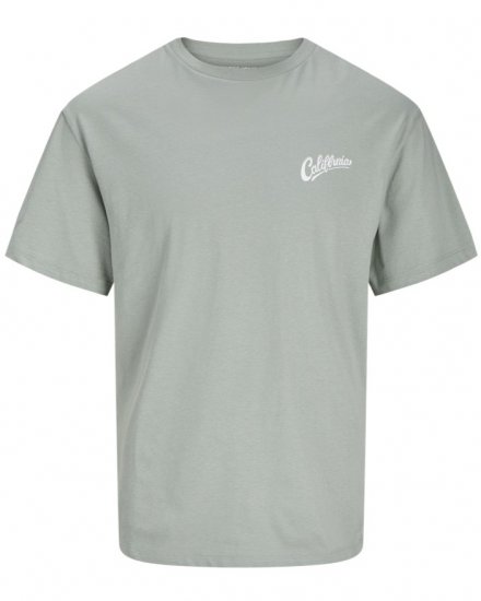 Jack & Jones Zekiel Crew Neck T-Shirt Iceberg Green - Majice Kratkih Rukava - Muške Majice Kratkih Rukava Veliki Brojevi 