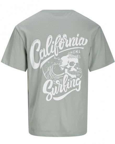 Jack & Jones Zekiel Crew Neck T-Shirt Iceberg Green - Majice Kratkih Rukava - Muške Majice Kratkih Rukava Veliki Brojevi 
