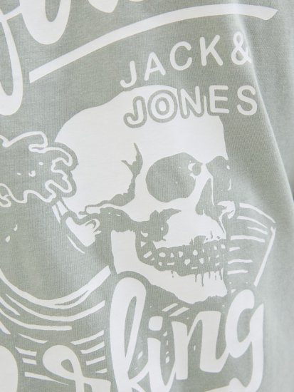 Jack & Jones Zekiel Crew Neck T-Shirt Iceberg Green - Majice Kratkih Rukava - Muške Majice Kratkih Rukava Veliki Brojevi 