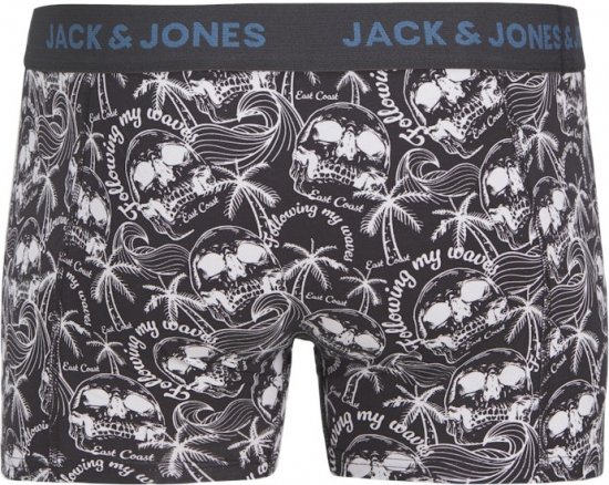 Jack & Jones Damon Skull Trunks 3-Pack Black - Donje rublje & kupaće hlače - muške donje rublje veliki brojevi