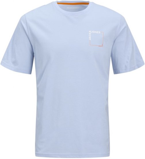Jack & Jones Verner Crew Neck T-Shirt Chambray Blue - Majice Kratkih Rukava - Muške Majice Kratkih Rukava Veliki Brojevi 