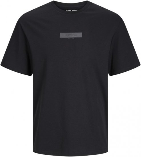 Jack & Jones TAKA T-Shirt Black - Majice Kratkih Rukava - Muške Majice Kratkih Rukava Veliki Brojevi 
