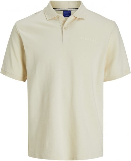 Jack & Jones Frederiksberg Polo Antique White - Polo majice - Muške Polo Majice Veliki Brojevi
