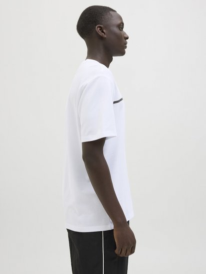 Jack & Jones FUSION Full Branding T-Shirt Bright White - Majice Kratkih Rukava - Muške Majice Kratkih Rukava Veliki Brojevi 