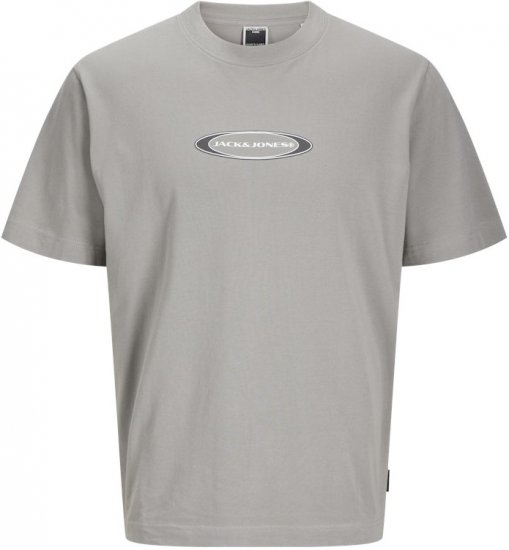 Jack & Jones Pacer Branding Print T-Shirt Grey - Majice Kratkih Rukava - Muške Majice Kratkih Rukava Veliki Brojevi 