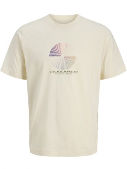 Jack & Jones Calma Crew Neck T-Shirt Sweet Corn - Majice Kratkih Rukava - Muške Majice Kratkih Rukava Veliki Brojevi 