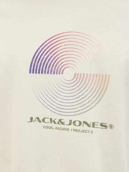 Jack & Jones Calma Crew Neck T-Shirt Sweet Corn - Majice Kratkih Rukava - Muške Majice Kratkih Rukava Veliki Brojevi 