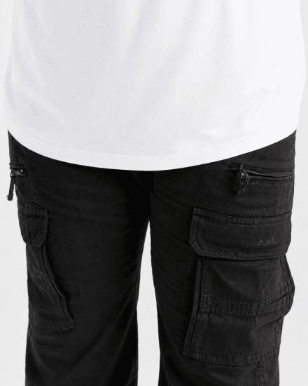 Kam Jeans Cargo pants Black - Traperice & hlače - Muške Traperice i Hlače Veliki Brojevi