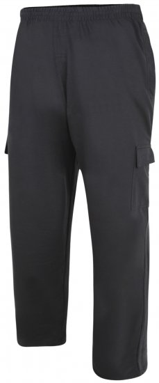 Kam Jeans Lightweight Sweatpants with Cargo pocket Black - Sportske hlače & kratke - Muške Trenirke Veliki Brojevi