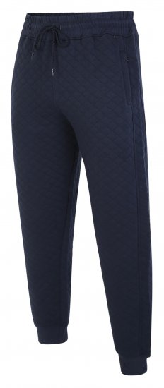 Kam Jeans 238 Quilted Jersey Joggers Navy - Sportske hlače & kratke - Muške Trenirke Veliki Brojevi