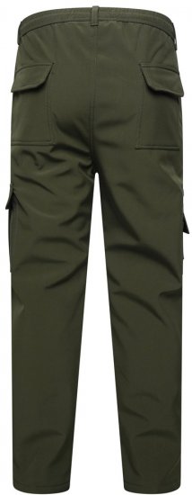 Kam Jeans 245 Softshell hlače s elastičnim pojasom kaki - Traperice & hlače - Muške Traperice i Hlače Veliki Brojevi