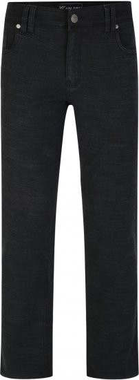 Kam Jeans 264 Slub Weave 5 Pocket Stretch Pants Charcoal - Traperice & hlače - Muške Traperice i Hlače Veliki Brojevi