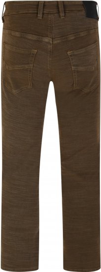 Kam Jeans 264 Slub Weave 5 Pocket Stretch Pants Brown - Traperice & hlače - Muške Traperice i Hlače Veliki Brojevi