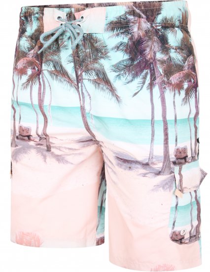 Kam Jeans 3000 Palm Print Cargo Swimshorts - Donje rublje & Kupaće hlače - muške donje rublje veliki brojevi