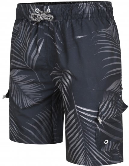 Kam Jeans 3002 Leaf Print Cargo Swimshorts - Donje rublje & kupaće hlače - muške donje rublje veliki brojevi