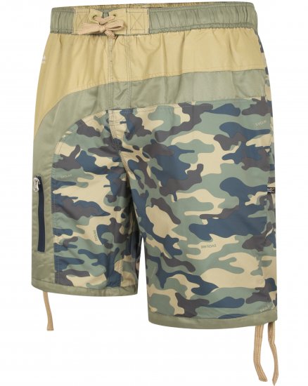 Kam Jeans 3004 Camo Panel Board Swimshorts - Donje rublje & kupaće hlače - muške donje rublje veliki brojevi