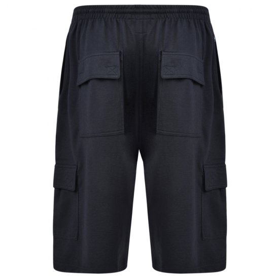 Kam Jeans Cargo Jogger shorts Black - Sportske hlače & kratke - Muške Trenirke Veliki Brojevi