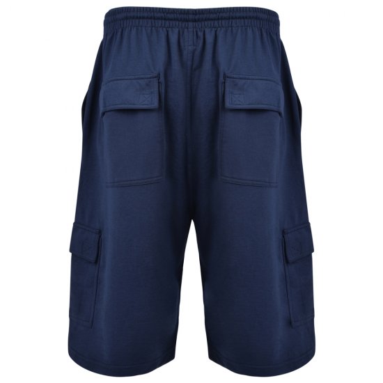 Kam Jeans Cargo Joggers shorts Navy - Sportske hlače & kratke - Muške Trenirke Veliki Brojevi