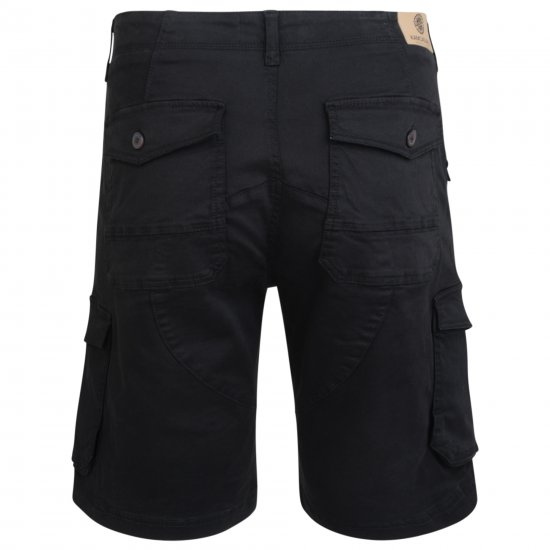 Kam Jeans 320 Cargoshorts Black - Kratke hlače - Muške Kratke Hlače Veliki Brojevi 